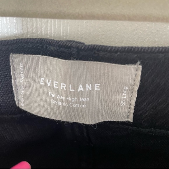 NEW WITH TAGS Everlane Black The Way-High Straight Leg Jean in Size 35 Long - Picture 6 of 9